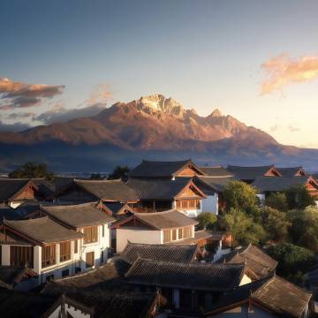 雪山来信·日照金山｜云境私汤雪山全景度假美宿(白沙古镇店)图片
