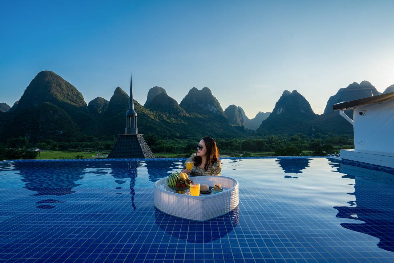 桂林阳朔遇龙河城堡(遇龙河店)图片