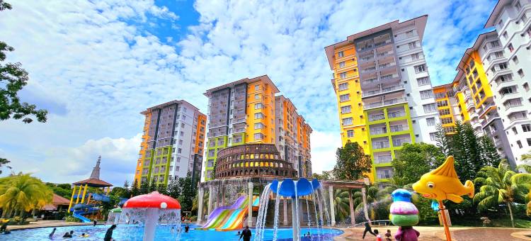 位于艾尔乞罗的2卧室公寓-722平方米|带2个独立浴室(Paragon Water Themepark Suites Melaka by GGM)图片