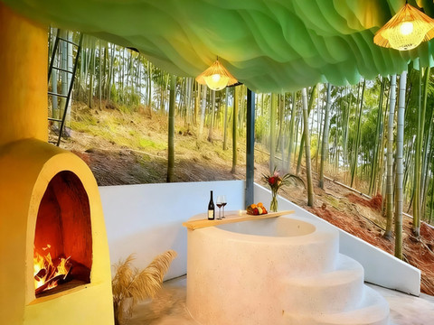 安吉江南天池·在山之也·180°星空滑雪私汤亲子度假民宿