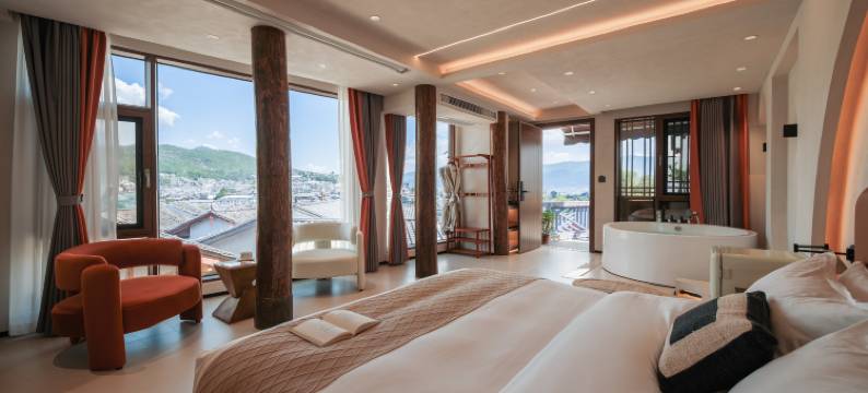 丽江半山雅舍·设计师观古城全景静谧花园美宿(丽江古城狮子山店)图片