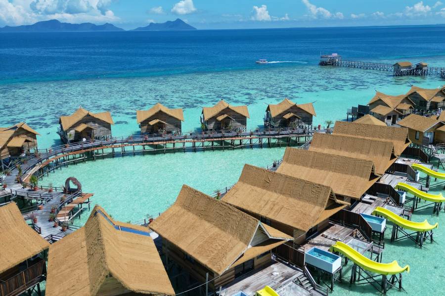 仙本那果凍海水屋