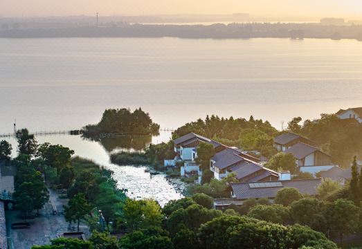 Zhouzhuang original House Zhudian Garden Resort over view