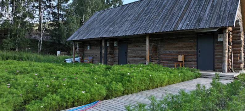 禾木古村人家图片