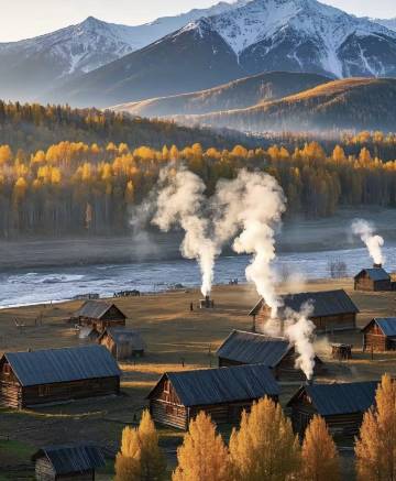 禾木·一号站·一舍Cabin度假民宿(禾木风景区店)图片