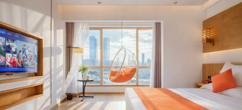 GY stay摩天1号艺术影音观景酒店(花果园购物中心白宫双子塔店)图片