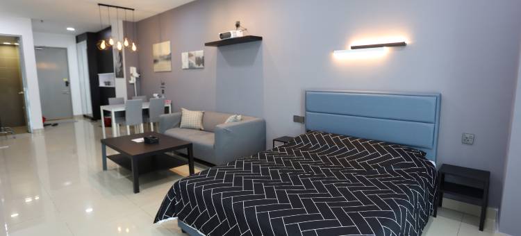 梳帮双威泰莱舒适一室房|齐全小厨房|洗衣机(SS15 Courtyard First Subang Cozy Studio with WIFI/TV Box)图片