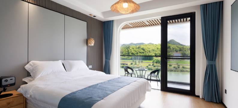 乐水阁・溪畔木舍|中式典韵观川露台美宿(桐庐龙鳞坝店)图片