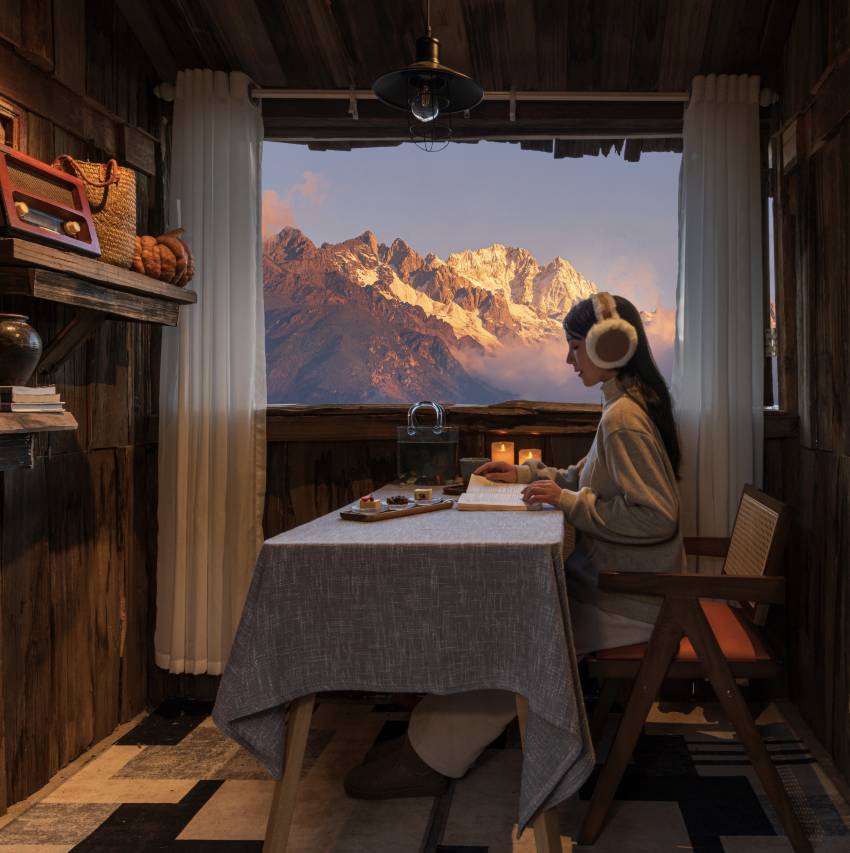 九相观山花园客栈(白沙雪山全景店)图片