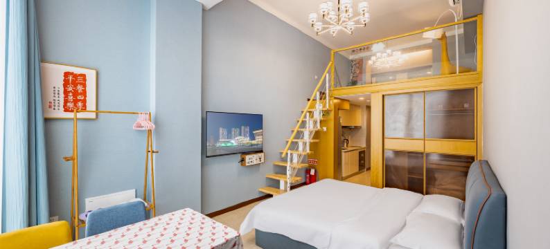 Mint Flat|途远海景LOFT度假公寓(威海站华发九龙湾店)图片