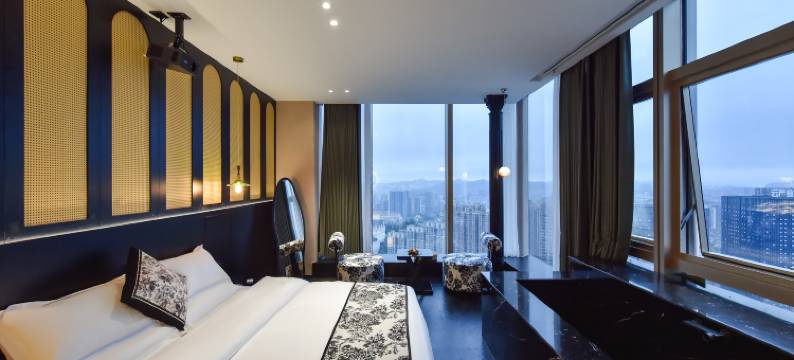 垚景阁·French Retro暮野高空|法式设计师影音民宿(花果园店)图片