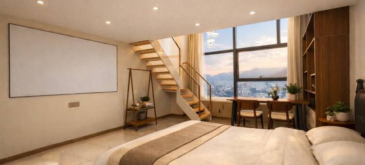 大连•海屿慢漫|Beside The Waves•主题Loft海景民宿(星海广场店)图片