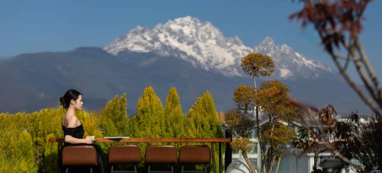 丽江古城汐屿山渡·日照金山·空中花园·360度高空全景度假酒店图片