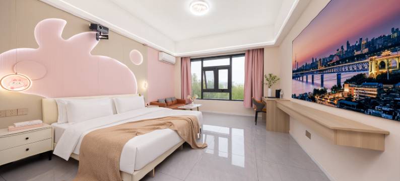 栖畔轻雅酒店(三门峡体育中心店)图片