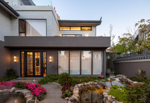 24℃雪意浓丨全屋智能·Cloud-Level villa·日照金山·云端别墅外景图