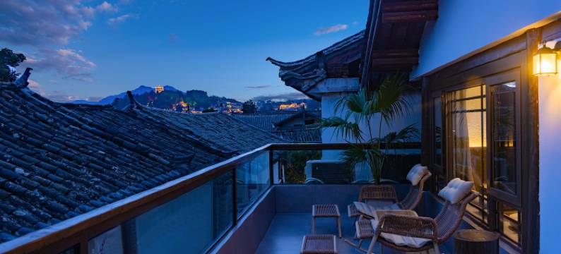 Cure斑斓·自然美学观古城全景度假庭院(丽江古城大水车店)图片