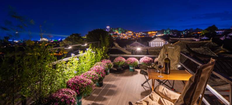 竹榭庭·Grace观古城雪山全景空中花园艺术美宿(丽江古城店)图片