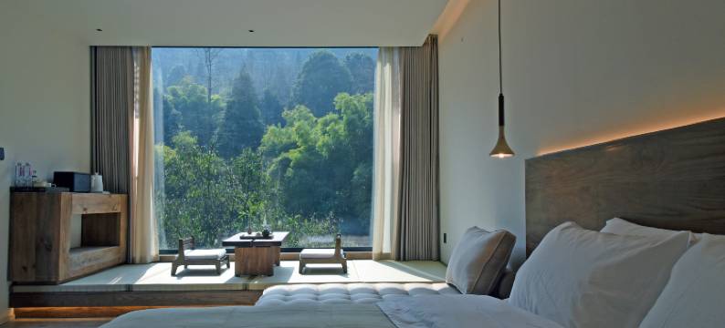 青城山溪窗闲临溪森氧私汤villa民宿图片