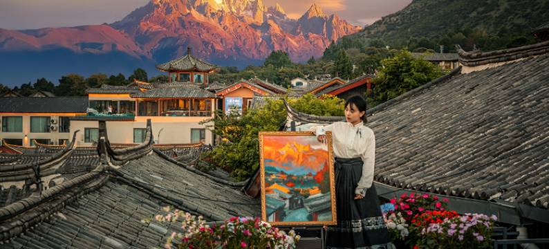 雲曼Sky Cloud 静聆听|观景花园美宿(丽江古城大水车店)图片