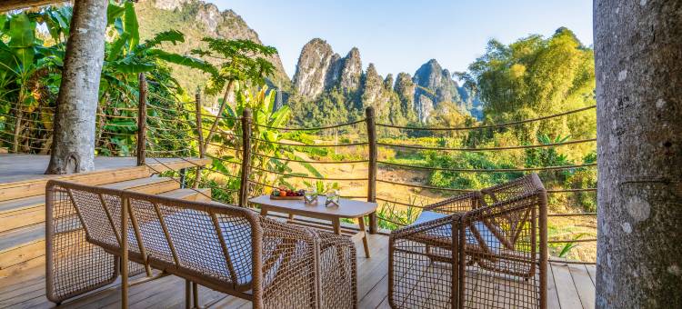 德天华悦山水画廊山景庭院旅拍酒店(德天瀑布店)图片