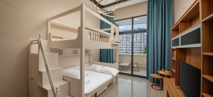INS潮舍•270°千步廊色|LOFT美学设计酒店(上海浦东杨浦大桥店)图片