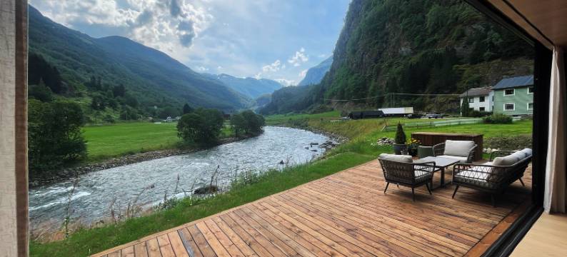 位于弗兰姆海滨的2卧室-30平方米|带1个独立浴室(Flåm Retreat)图片