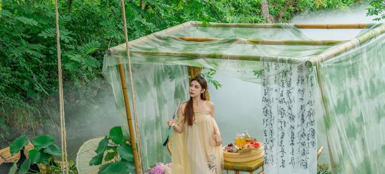 安吉栖心山隐·溪上秋千Valley Villa山野溯溪美拍亲子汤泉美宿图片