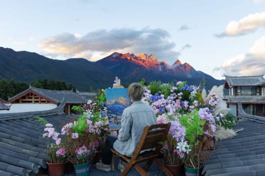 雪映居|Coffee Culture雪山·咖啡观景酒店(白沙古镇店)图片