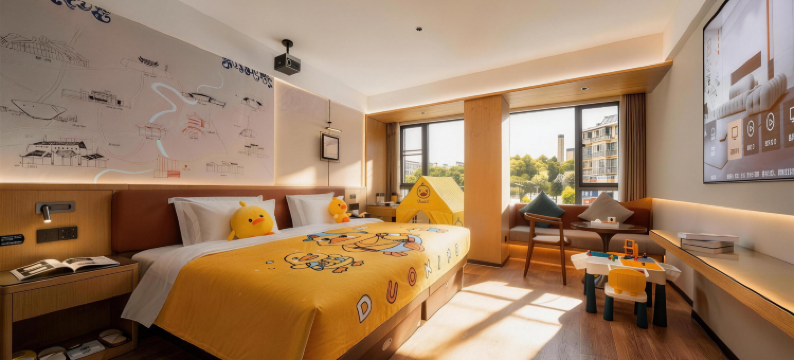 璞邸•曼居•红砖肌理180°全景酒店(御窑厂陶阳里店)图片