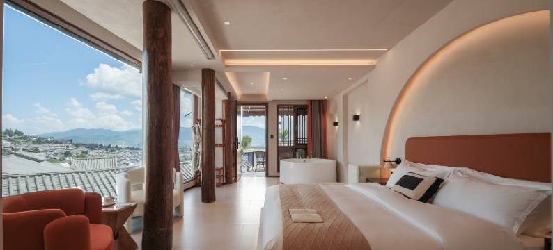 丽江半山雅舍·设计师观古城全景静谧花园美宿(丽江古城狮子山店)图片