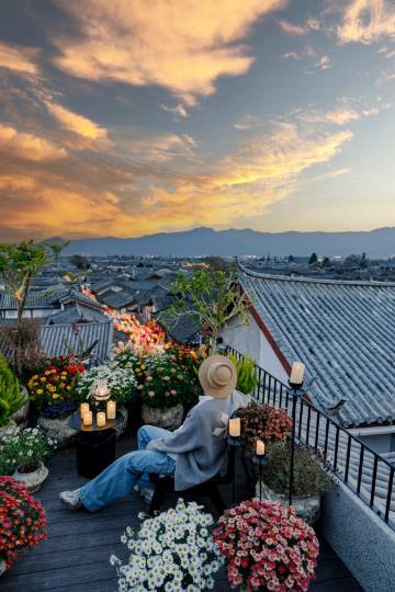 椿一Treene丨全景·设计师中古风度假庭院(丽江古城店)图片