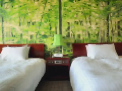 經典房，配備 2 張單人床，可欣賞山景