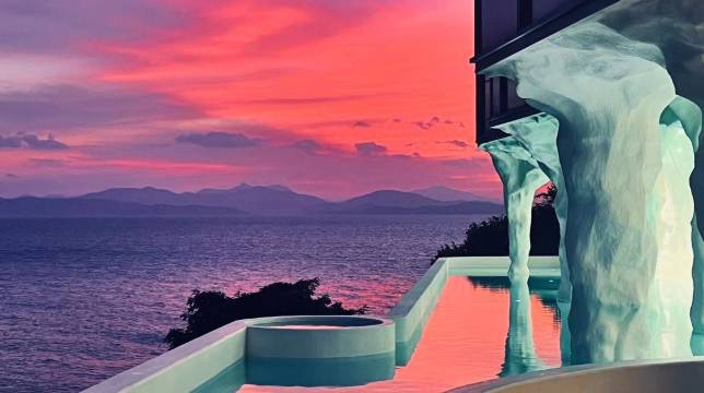 阿卡那拉·橘子海日落美宿图片