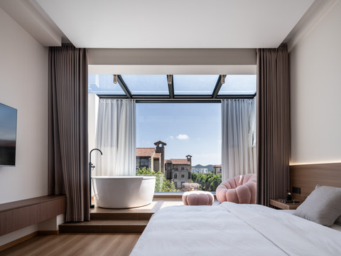 桂雨|简白Art·轻奢浪漫氛围美宿(朱家尖蜈蚣峙码头店)