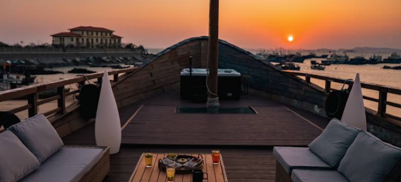 湄屿宿集·夕岸日落海景沙滩民宿图片