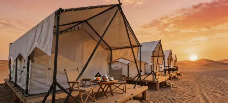 敦煌沙哩啷美拍星空银河沙漠帐篷民宿图片