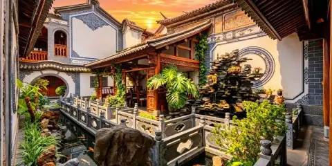 喜舍·設計師中式庭院花園民宿(巍山古城星拱樓店)