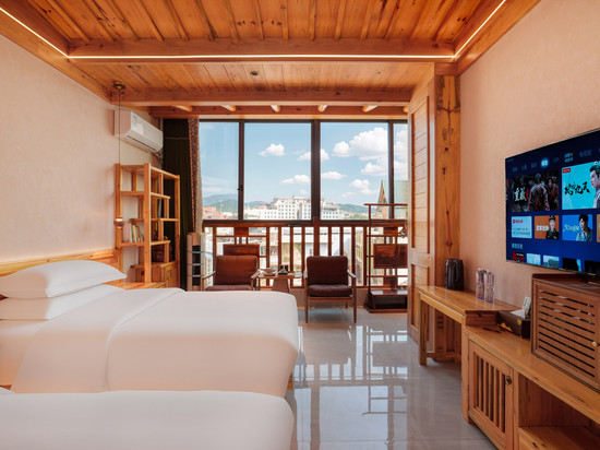 花筑·茶墅Boutique Designer美宿(澜沧新街音乐喷泉广场店)