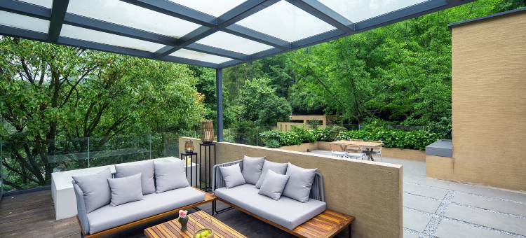 青城山溪窗闲临溪森氧私汤villa民宿图片