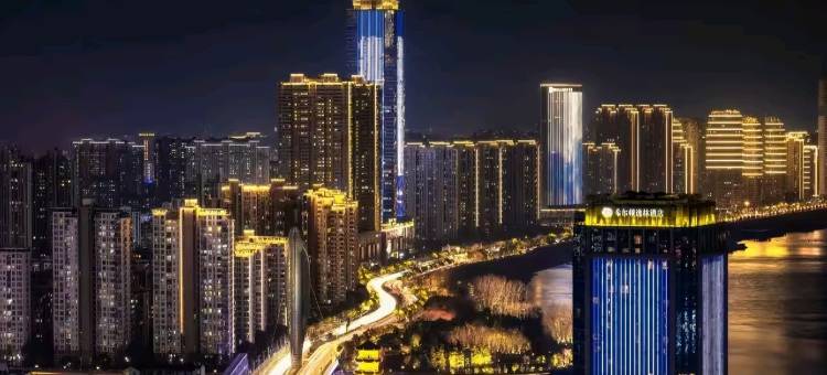梦飞丨Night View高空城市夜景酒店(芜湖湾沚新芜经济开发区店)图片
