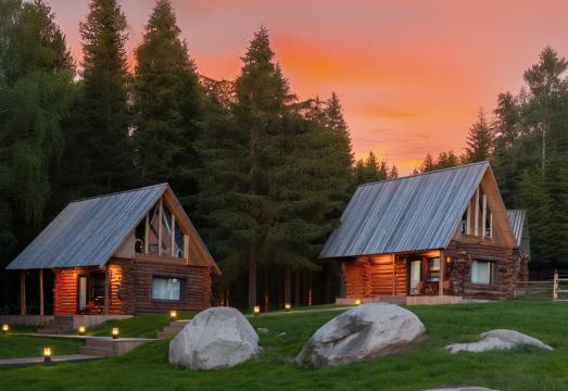 白哈巴山止川行民宿外景图