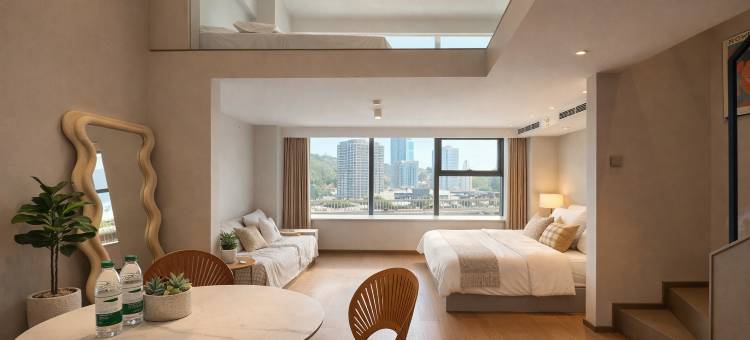 大连•海屿慢漫|Beside The Waves•主题Loft海景民宿(星海广场店)图片