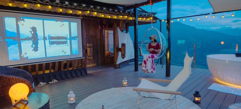 龙脊梯田一兮意宿图片