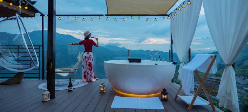 龙脊梯田一兮意宿图片