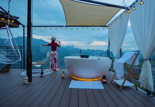 龙脊梯田一兮意宿外景图