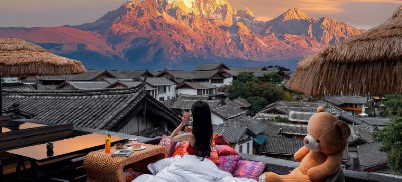 S丨山喜·日照金山雪山全景智慧酒店(丽江古城大水车店)图片