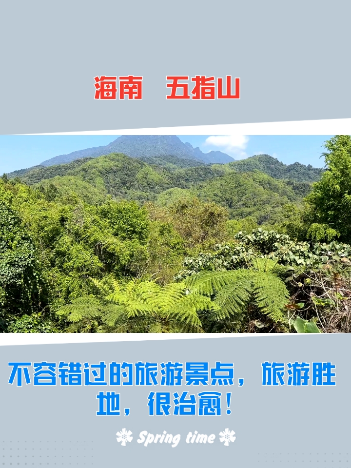 五指山落日霞光，热带雨林之美惊艳展现