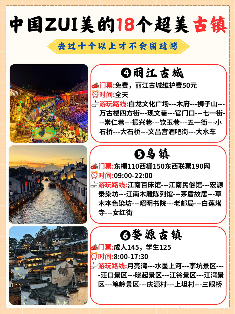 中国最美100个古镇排名揭晓:古韵流芳,人间仙境 中国最美100个古镇排名揭晓:古韵流芳,人间仙境