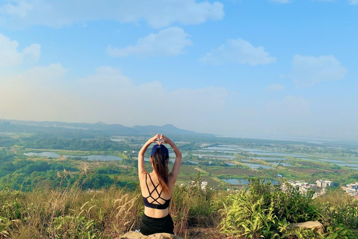 丫髻山．元朗后山赏南生围鱼塘美景