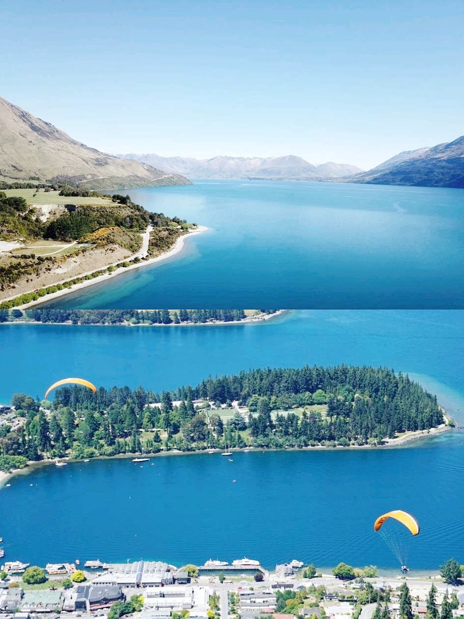 天际交织的绮丽画卷！瓦卡蒂普湖的色彩斑斓的壮丽风景💙🏞️